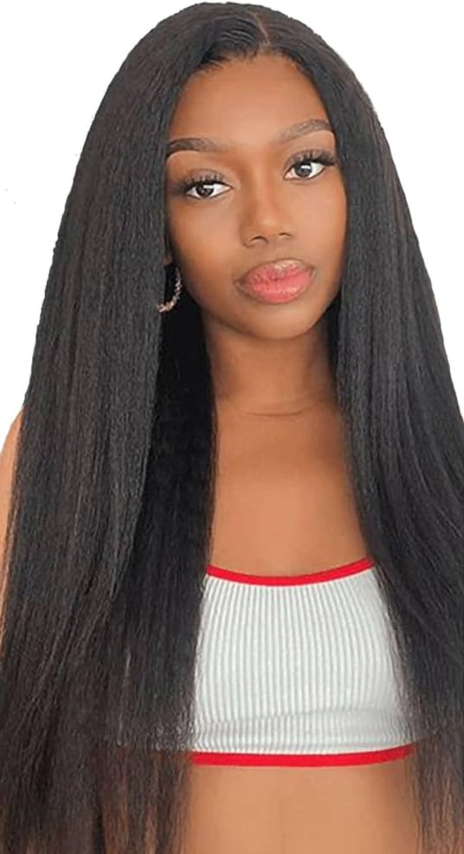 Kinky Straight Human Hair Wig